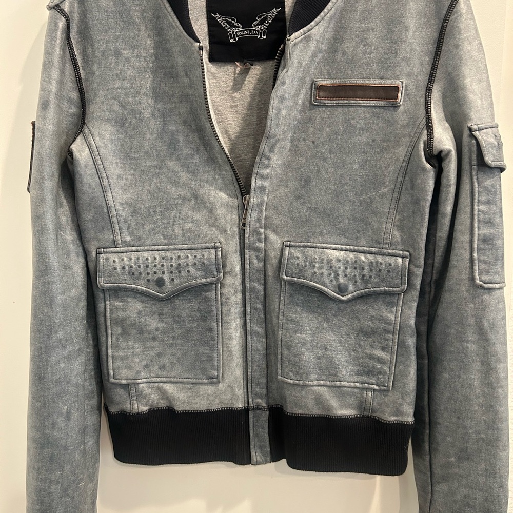 Robin's Jean Heather Gray Denim Jacket